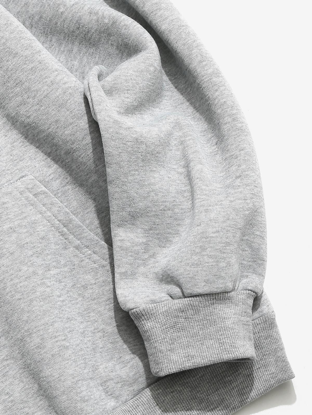 King's Mask Hoodie Gray