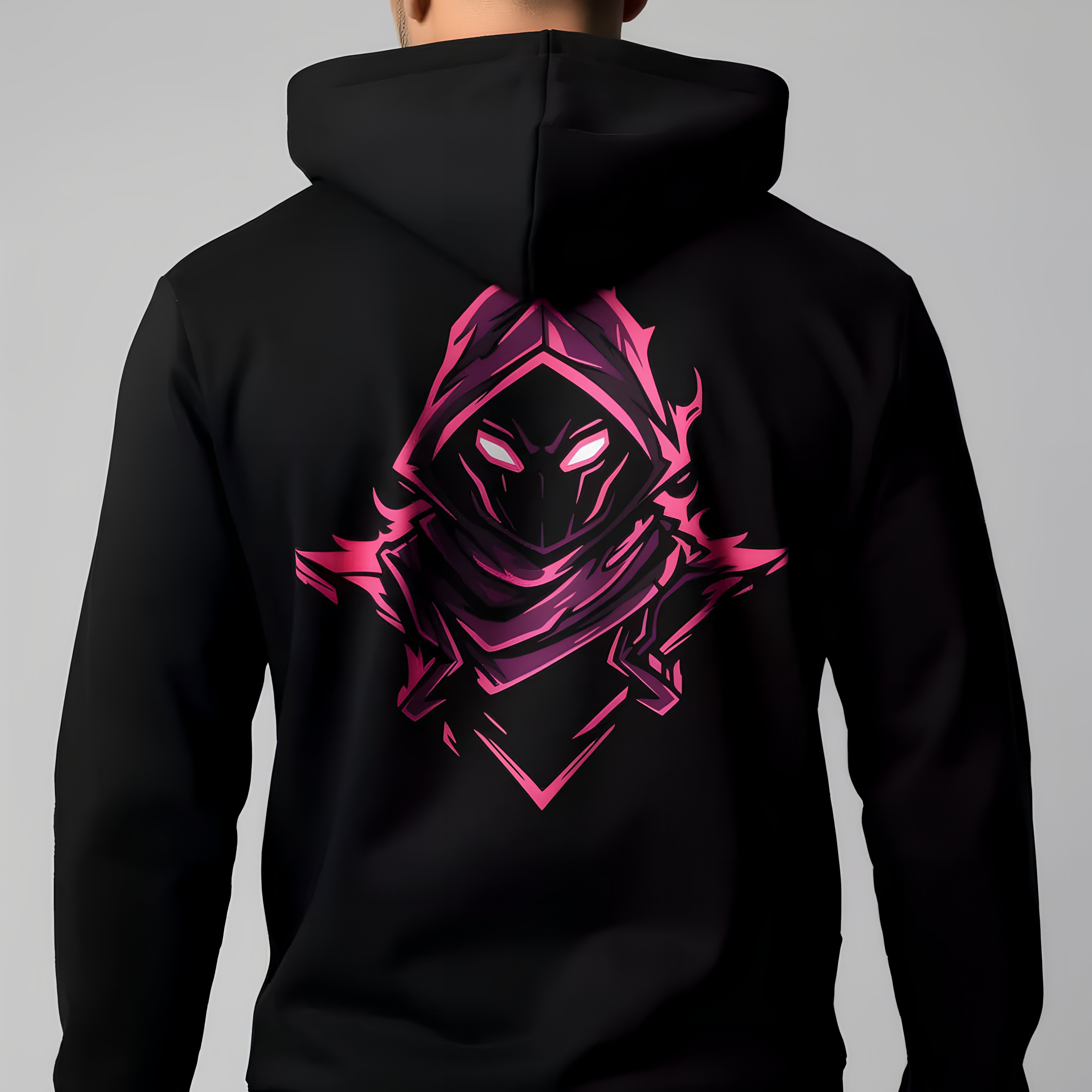 Ninja Head Mascot Hoodie