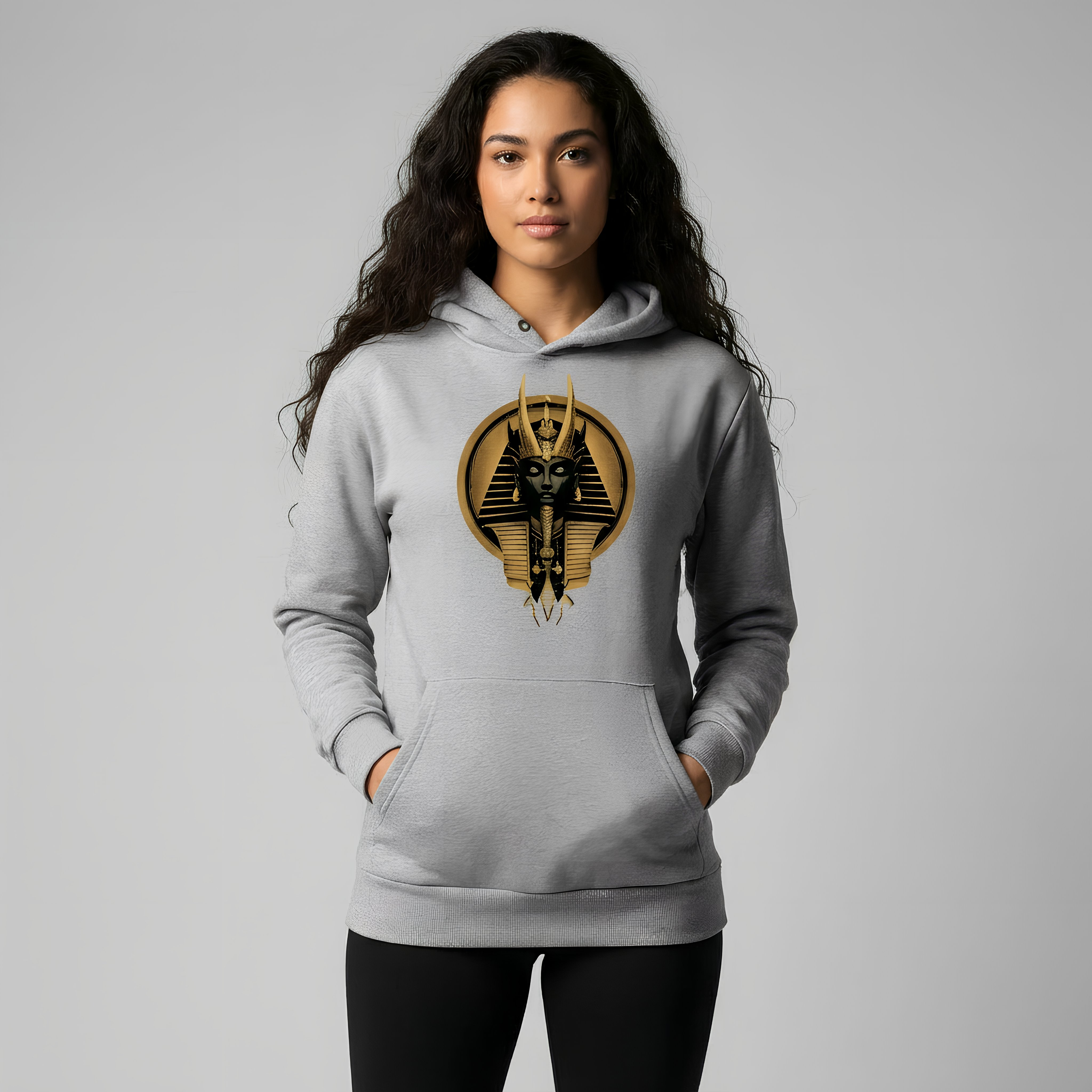 King's Mask Hoodie Gray