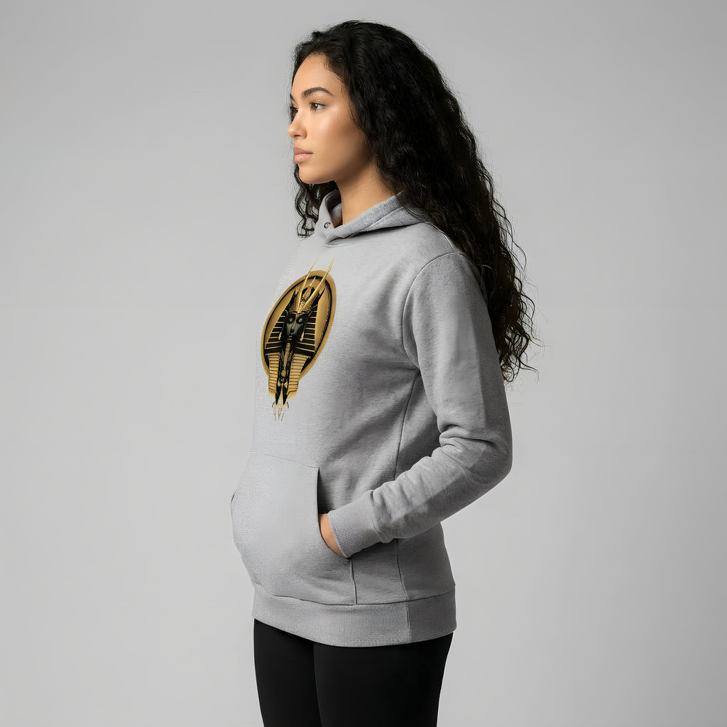 King's Mask Hoodie Gray